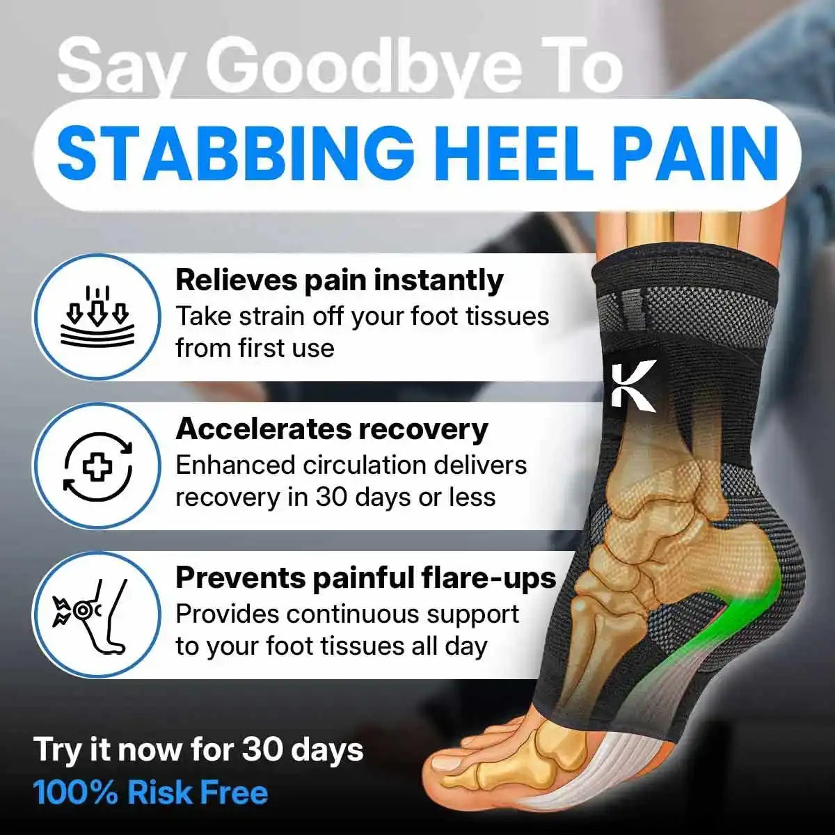 Koprezion Foot Sleeve product demonstration 4
