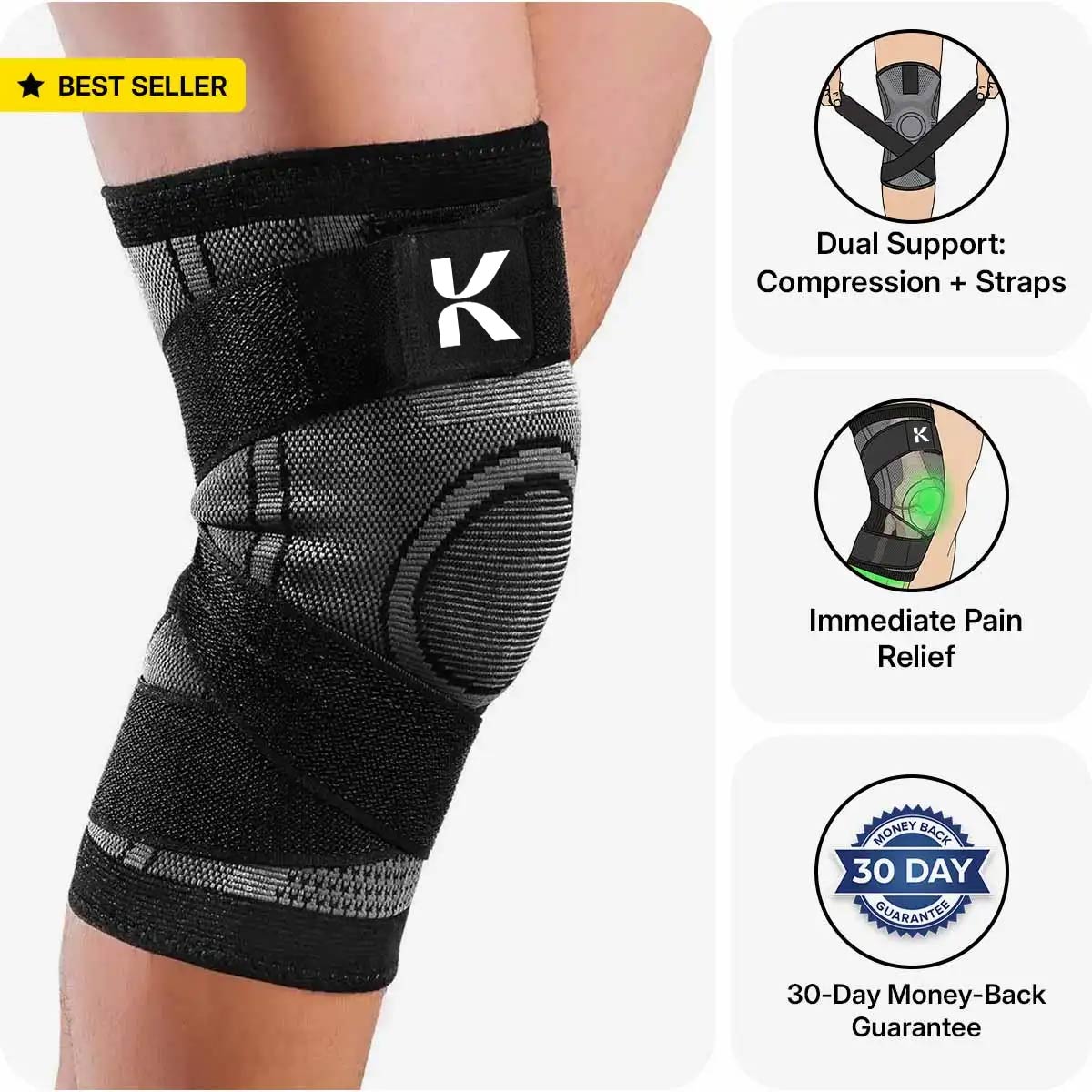 Koprezion Knee Sleeve — Black / S