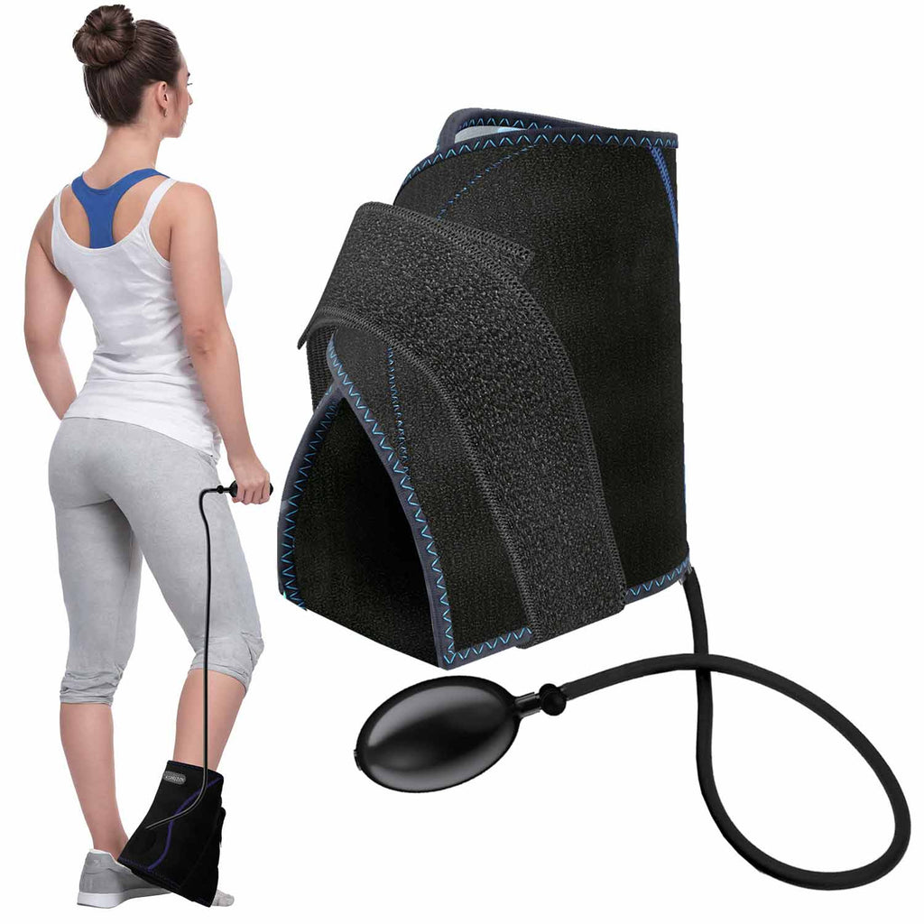 Koprezion Foot CryoPump wrap and hand pump with product demonstrations